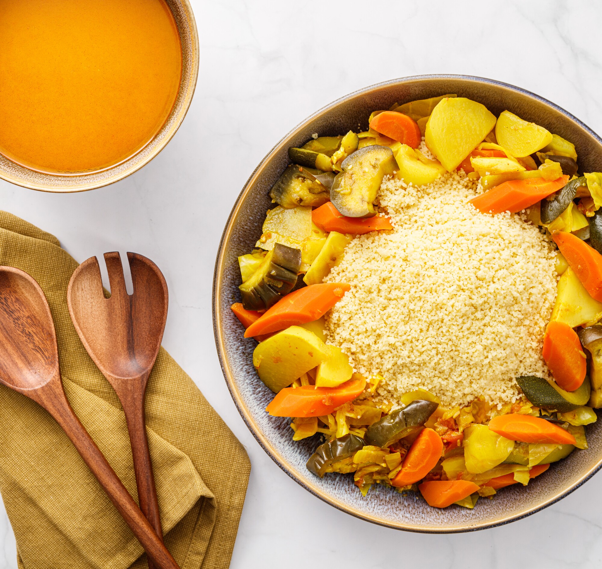 Marokkaanse couscous met 7 groenten recept 24Kitchen